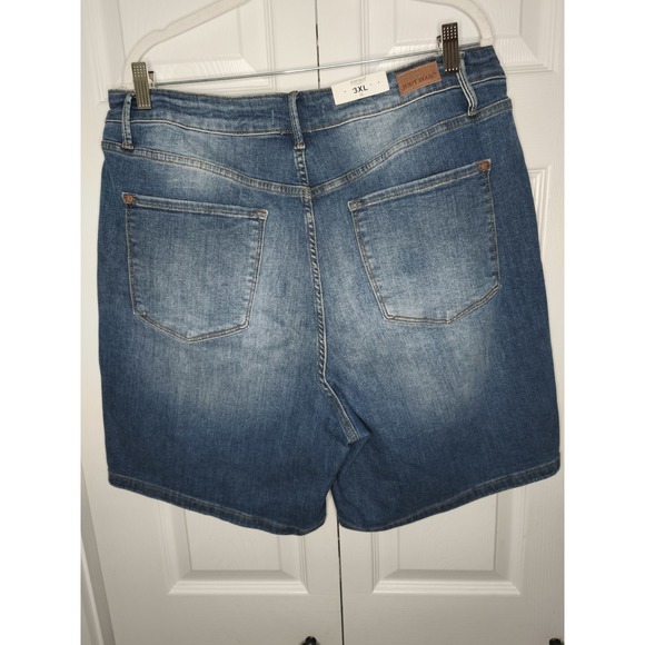 Judy Blue Shorts Women's 3XL Blue High Waist Tummy Control Top Denim‎ NWT - Picture 9 of 15